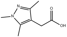 2-(1,3,5-三甲基吡唑-4-基)乙酸 结构式