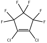 1,2-二氯六氟环戊烯 结构式