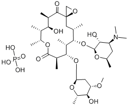 磷酸竹桃霉素 结构式