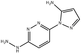 2-(6-hydrazinylpyridazin-3-yl)pyrazol-3-amine 结构式