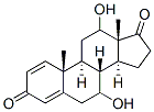 7,12-dihydroxyandrosta-1,4-diene-3,17-dione 结构式