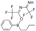 2,2,2-Trifluoro-N-(2,2,2-trifluoro-1-iminoethyl)ethanimidic acid B-butyl-B-phenylborinic anhydride 结构式