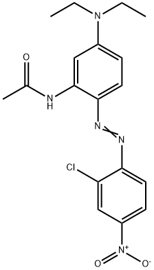 N-[2-[(2-氯-4-硝基苯基)偶氮]-5-(二乙氨基)苯基]-乙酰胺 结构式