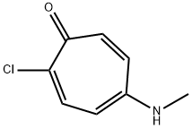 2,4,6-Cycloheptatrien-1-one,  2-chloro-5-(methylamino)- 结构式