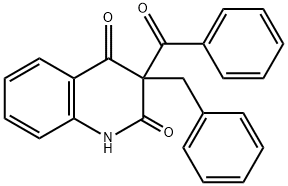 3-Benzoyl-3-(phenylmethyl)quinoline-2,4(1H,3H)-dione 结构式