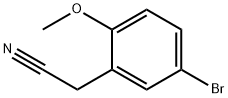 2-(5-溴-2-甲氧基苯基)乙氰 结构式