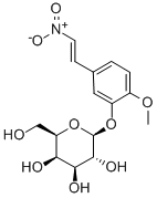 [2-甲氧基-4-(2-硝基乙烯基)苯基]-Β-D-吡喃半乳糖苷 结构式