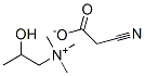 (2-hydroxypropyl)trimethylammonium cyanoacetate 结构式