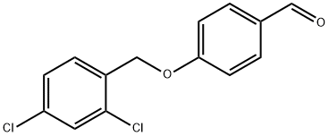 4-(2,4-二氯-苄氧基)-苯甲醛 结构式