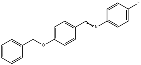 4-苄氧基苯亚甲基-4-氟苯胺 结构式