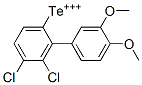 Dichloro(3,4-dimethoxyphenyl)phenyltellurium(IV) 结构式