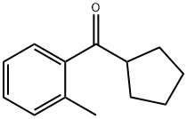 环戊基(2-甲基苯基)甲酮 结构式