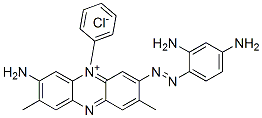 3-amino-7-[(2,4-diaminophenyl)azo]-2,8-dimethyl-5-phenylphenazinium chloride 结构式