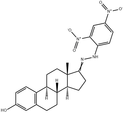 3-Hydroxy-1,3,5(10)-estratrien-17-one 2,4-dinitrophenyl hydrazone 结构式