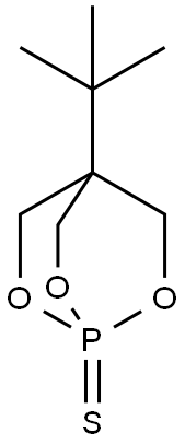 叔丁基双环[2.2.2]硫逐磷酸酯 结构式