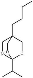 4-butyl-1-(1-methylethyl)-2,6,7-trioxabicyclo[2.2.2]octane 结构式