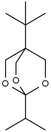 4-isopropyl-1-tert-butyl-2,6,7-trioxabicyclo[2.2.2]octane 结构式