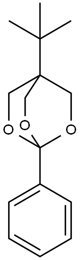 2,6,7-Trioxabicyclo(2.2.2)octane, 4-t-butyl-1-phenyl- 结构式