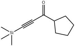 1-环戊基-3-(三甲基硅基)-2-丙炔-1酮 结构式