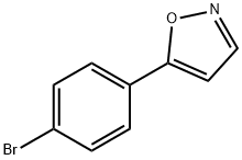 5-(4-溴苯基)异恶唑 结构式