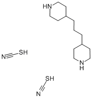 4,4′-三亚甲基二哌啶二硫氰酸盐 结构式