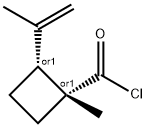 Cyclobutanecarbonyl chloride, 1-methyl-2-(1-methylethenyl)-, cis- (9CI) 结构式