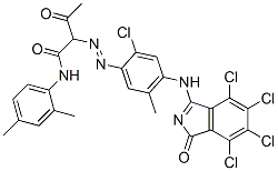 2-[[2-Chloro-5-methyl-4-[(1-oxo-4,5,6,7-tetrachloro-1H-isoindol-3-yl)amino]phenyl]azo]-3-oxo-N-(2,4-dimethylphenyl)butanamide 结构式