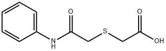 2-[(2-苯胺基-2-氧代乙基)硫基]乙酸 结构式