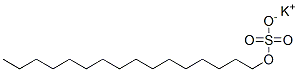 POTASSIUM HEXADECYL SULPHATE 结构式