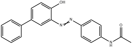 N-[4-[(4-hydroxy[1,1'-biphenyl]-3-yl)azo]phenyl]acetamide  结构式