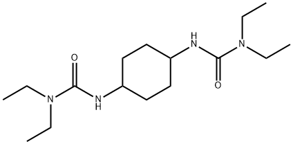 N,N''-(1,4-Cyclohexanediyl)bis[N',N'-diethylurea] 结构式