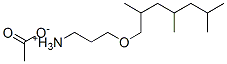 3-[(2,4,6-trimethylheptyl)oxy]propylammonium acetate  结构式