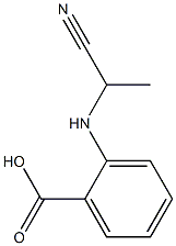 2-((1-氰乙基)氨基)苯甲酸 结构式