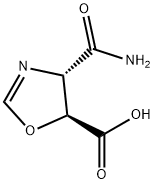 5-Oxazolecarboxylicacid,4-(aminocarbonyl)-4,5-dihydro-,trans-(9CI) 结构式