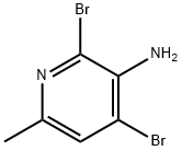 3-AMINO-2,4-DIBROMO-6-PICOLINE 结构式