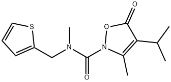 2(5H)-Isoxazolecarboxamide,  N,3-dimethyl-4-(1-methylethyl)-5-oxo-N-(2-thienylmethyl)- 结构式