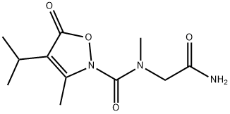 2(5H)-Isoxazolecarboxamide,  N-(2-amino-2-oxoethyl)-N,3-dimethyl-4-(1-methylethyl)-5-oxo- 结构式