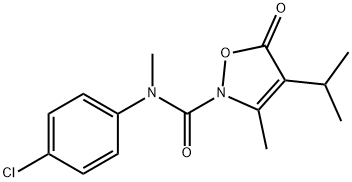 2(5H)-Isoxazolecarboxamide,  N-(4-chlorophenyl)-N,3-dimethyl-4-(1-methylethyl)-5-oxo- 结构式
