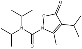 2(5H)-Isoxazolecarboxamide,  3-methyl-N,N,4-tris(1-methylethyl)-5-oxo- 结构式