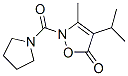 5(2H)-Isoxazolone,  3-methyl-4-(1-methylethyl)-2-(1-pyrrolidinylcarbonyl)- 结构式