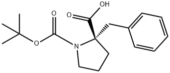 (S)-1-苯甲基-N-BOC-DL-脯氨酸 结构式