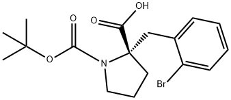 (S)-2-(2-Bromobenzyl)-1-(tert-butoxycarbonyl)pyrrolidine-2-carboxylicacid