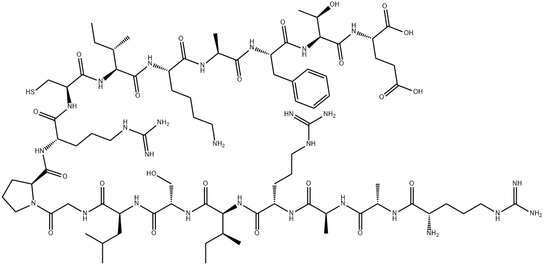 C5A ANAPHYLATOXIN (37-53) (HUMAN) 结构式