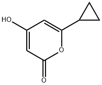 2H-Pyran-2-one, 6-cyclopropyl-4-hydroxy- (9CI) 结构式