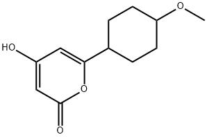 2H-Pyran-2-one, 4-hydroxy-6-(4-methoxycyclohexyl)- (9CI) 结构式