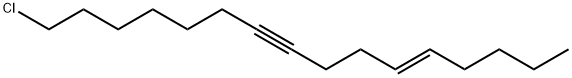 (E)-16-chlorohexadec-5-en-9-yne 结构式