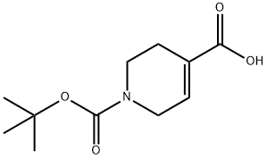 1-BOC-1,2,3,6-四氢吡啶-4-甲酸 结构式