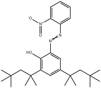 2-[(2-Nitrophenyl)azo]-4,6-bis(1,1,3,3-tetramethylbutyl)phenol 结构式