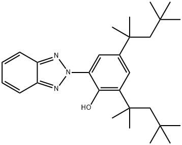 2-(2H-Benzotriazole-2-yl)-4,6-di-tert-octylphenol 结构式