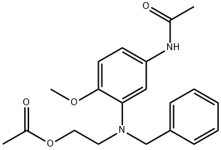 2-((5-acetamido-2-methoxyphenyl)(benzyl)amino)ethylacetate 结构式